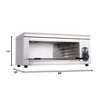 thumbnail image 3 of Salamander Broiler Countertop Grill 2000W Electric Cheesemelter Raclette Cheese Melter Broiler Burner BBQ Grill Grilling Home Commercial Kitchen Wall-mounted Salamander Oven, 3 of 5