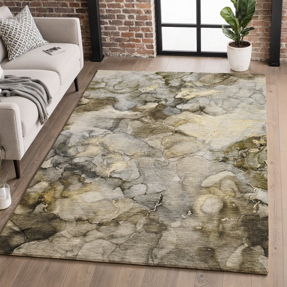 Addison Rugs Mayfield Premium Machine Washable Transitional Abstract Pewter Rectangle Rug, 10' X 14' Machine Washable Transitional Abstract Pewter Oversized Sherpa Throw Blanket