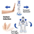 thumbnail image 4 of Robot RC para niños con programación inteligente, controlador infrarrojo, baile, canto, moonwalking, ojos LED y detección de gestos., 4 of 6