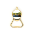 thumbnail image 1 of Field Art Deco  Fashion Beer Bottle Cap Opener Stainless Steel Key Chain, 1 of 3