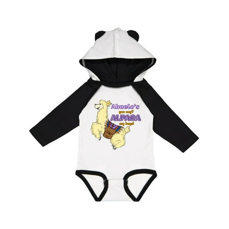

Inktastic Abuelo s You Say ALPACA my Bags with Cute Jumping Alpaca Gift Baby Boy or Baby Girl Long Sleeve Bodysuit