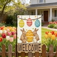 thumbnail image 6 of Easter Decorations 45x30cm Easter Welcome Garden Flag Bunny Egg Spring Yard Decor for Patio Porch, 6 of 7