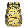 thumbnail image 2 of Police and Sheriff Yellow Pattern Backpack for School, Cute School Bag with Adjustable Shoulder Straps and Padded Back, 16.9"x12.6"x5.9", 2 of 5