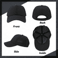 thumbnail image 6 of Spazoro Toddler Boys Girls Baseball Cap, Perforated Solid Breathable Adjustable Washed Cotton Hat for Summer Protection Army Green, 6 of 7