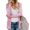 Pink, variant on Lilgiuy Women Solid Color Casual Long Sleeve Loose ButtonCardigan Jacket Coat With Pocket Winter Clothes for 2022