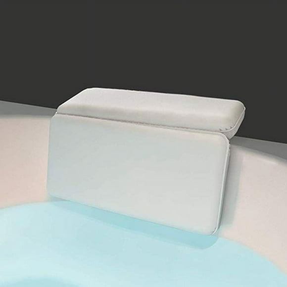 Bath Cushion, Bath Pillow with 7 Non-Slip Suction Cups, 2 Panel Design for Neck, Back, Shoulders and Head, Great for Jacuzzi, Hot Tub, Home Spa