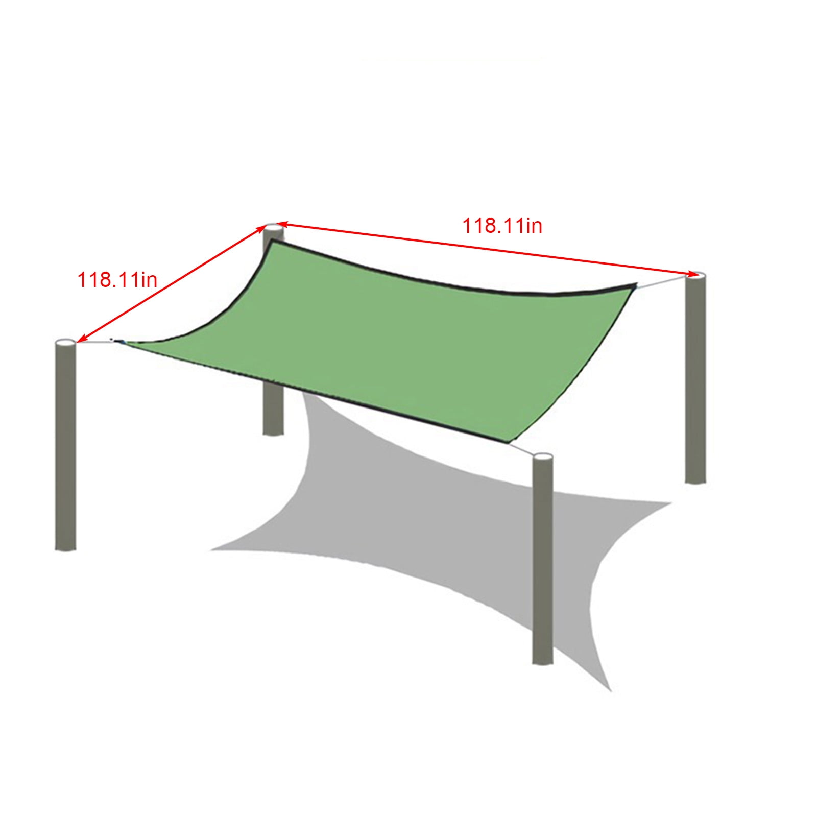 Summer Savings Clearance! Boovnll Sun Shades Outdoor Patio, 6.6x13.2Ft Rectangle Sand UV Block Sunshade Mesh Insulation Permeable Heavy Duty Shade Cloth for Outdoor Patio Yard Garden, Sun Shade