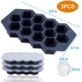 thumbnail image 2 of Large 3D Diamond Ice Cube Trays,Ice Cube Tray for Freezer,Silicone Ice Ball Make, 2 of 4