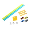 thumbnail image 3 of Pista de carreras flexible para cumpleaños, multiusos, para niños de 3 años o más, enrollable, divertida pista de autos de juguete. Azul cielo y verde, 3 of 9