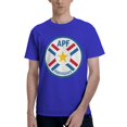thumbnail image 1 of Paraguay National Football Team T-Shirt à Manches Courtes Basique pour Hommes Fashion Bleu Grand, 1 of 5