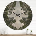thumbnail image 2 of Designart 'Circle Composition of Coniferous Forest Trees ' Modern Wood Wall Clock, 2 of 5