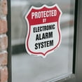 thumbnail image 4 of Security Alarm Shield Sign Protected By Electronic Alarm System 12 inch X 12 inch Shield Shaped Heavy Duty 3.2 mil Vinyl Decal Weather Resistant, UV Protected Made in the USA, 4 of 6