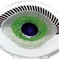 thumbnail image 2 of 7" Multi-Couleur Verre Art Verre Centre Oculaire, 2 of 3