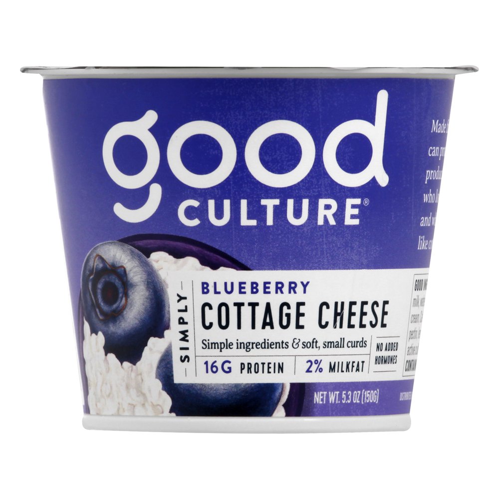 Good Culture 2 Low Fat Blueberry Simply Cottage Cheese, 5.3 Oz
