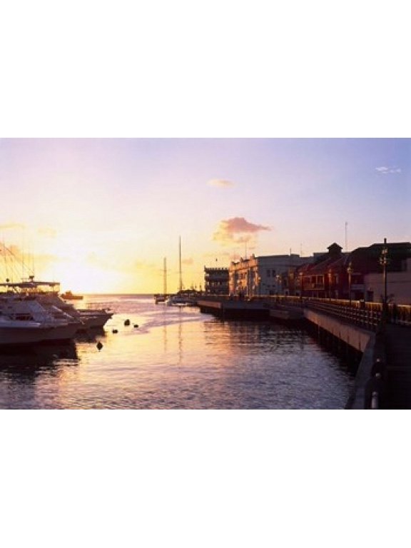 Sunset Bridgetown Barbados Caribbean Canvas Art - Paul Thompson DanitaDelimont (17 x 11)