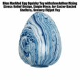 thumbnail image 2 of Blue Marbled Egg Squishy Toy with Slow Rising Relaxation Design, Single Piece, for Easter Basket Stuffers, Sensory Squeeze Toy, 2 of 3