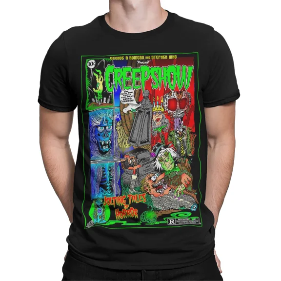 RARE CREEPSHOW JOLTING TALES OF HORROR Vintage Comic Horror Mens Womens Graphic Tee