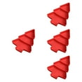 thumbnail image 4 of veasfak 4 Pcs Plateaux de Service Divisés pour Noix Décor de Noël 3 Compartiments Rouge, 4 of 9