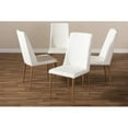 thumbnail image 4 of Set of 4 Baxton Studio Chandelle Modern and Contemporary Faux Leather Upholstered Dining Chairs, 4 of 5