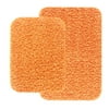 Mainstays 2 Piece Bath Rug Set Competitive Orange