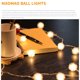 thumbnail image 3 of Luces De Cadena De Bola De Nieve Led 20 Bolas De Nieve Luz De Navidad Iluminación De Decoración De Fiesta De Boda De Vacaciones Noticed HA025733-01, 3 of 6