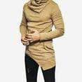 thumbnail image 4 of Blusa y camisas de cuello alto de manga larga para hombre, moda de primavera y otoño, blusa lisa de cuello redondo y manga larga para hombre, 4 of 5