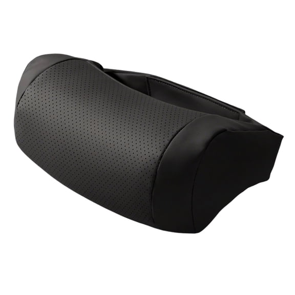 Ergonomic Car Seats Headrest Pillow Memory Foam Neck with Leather & Cotton Cover, Adjustable Straps
