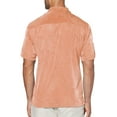 thumbnail image 2 of Cubavera Mens Short Sleeve Tonal Floral Jaquard Shirt, 2 of 2