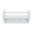 thumbnail image 4 of Max & Lily Wall Shelf with Pegs (16in / 400mm), White, 4 of 6