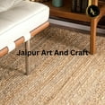 thumbnail image 3 of Jaipur Art And Craft Jute Area Rug Runner Braided Reversible Carpet for Bed Room (3x12 Sq ft), 3 of 7