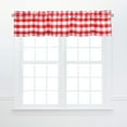 thumbnail image 4 of Franklin Red 100% Cotton Set of 2 Window Valances 15.5" x 72", 4 of 5