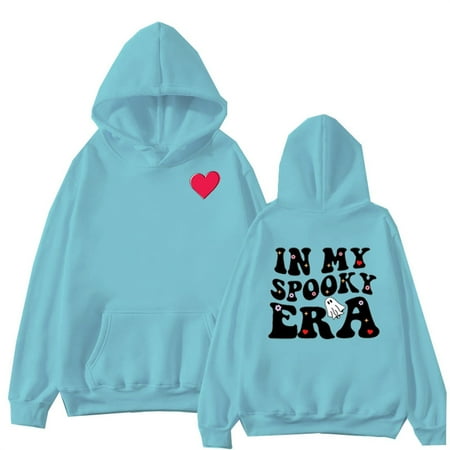 

WUDATI Sweatshirts for Teen Girls Long Sleeve Letter Print Graphic Hoodies Casual Drawstring Pullover Cute Oversized Hoodie Streetwear Fashion Fall Winter Outfit Daily Wear Comfortable Top