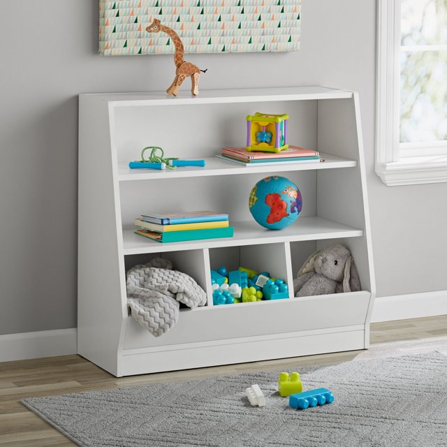 Mainstays Kids Bookcase with Bin Storage