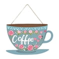 thumbnail image 2 of Rongfmy Coffee Bar Door Sign 11 x 7 Inches Business Sign for Restaurants Cafe Window Light Blue, 2 of 8