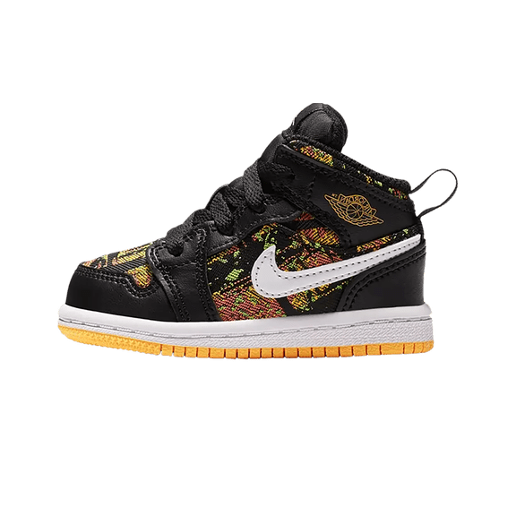 JORDAN TODDLER Air Jordan 1 Mid TD "Black / Laser Orange" 644507 003 644507 003 from Stadium Goods
