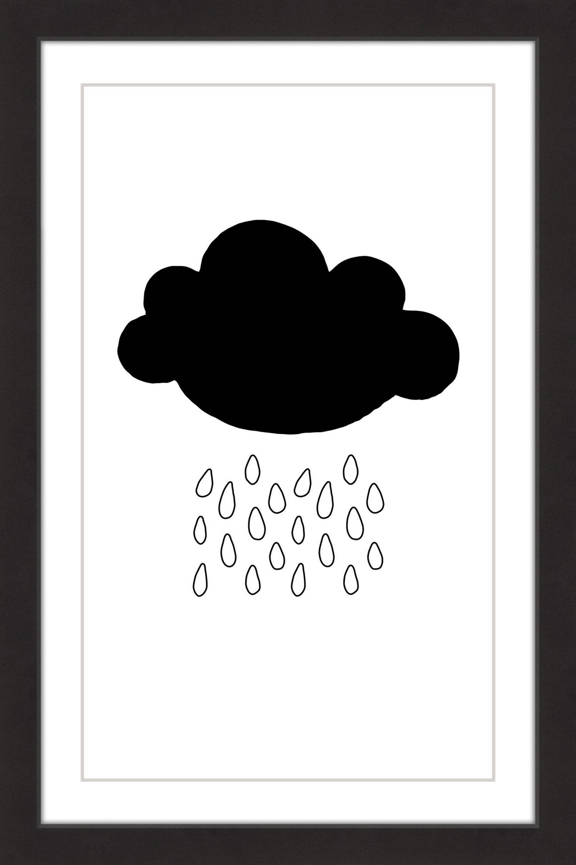 "Black Cloud" Framed Painting Print