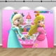 thumbnail image 3 of Fondo de fiesta de princesa Daisy Peach con tema de Super Mario rosa, fondo de cumpleaños para niña, pancarta de estudio fotográfico para baby shower, 3 of 5