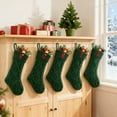 thumbnail image 5 of Dserhfy Christmas Stockings with Initials, 18 Inches Large Letter Christmas Stocking for Famliy Holiday Xmas Tree Decor, 5 of 8