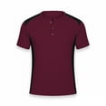 thumbnail image 3 of zbxnLI Summer Casual Stylish T Shirt for Men Comfy Crew Neck Tops with Button Fashion Block Color Workout Clothes, 3 of 6