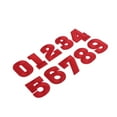 thumbnail image 3 of Parches para planchar perfecl 0-9 Apliques de costura rojo, 3 of 7