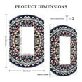 thumbnail image 3 of KLL Colorful With Blue Oriental Pattern Electrical Outlet Covers, 3" x 5" 1 Pack Electric Receptacle Plug Covers for Decorator Receptacle Outlet & Switch-Style U, 3 of 6