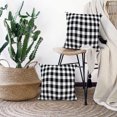 thumbnail image 5 of LALILO Throw Pillow Covers Black And White Plaid Buffalo Check Cushion Cover 18" x 18", 2 Pack, 5 of 6