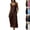 49# Brown, variant on Linen Sets for Women 2 Piece Spring Summer Sleeveless Square Neck Tops Wide Leg Capri Pants Set Chic Vacation Outfits Hot Pink L