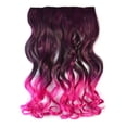 thumbnail image 1 of Fiudx Extensión de Cabello con Clip de Colores, Peluca de Fibra Resistente Al Calor, Fácil de Colocar y Quitar, Postizo Largo y Rizado, Accesorio de Moda para Mujer, Diseño Degradado, Versatilidad de, 1 of 3