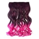 thumbnail image 1 of Peluca con clip, extensión de cabello femenino, degradado de color, cinco clips, cabello largo y rizado., 1 of 1