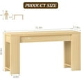 thumbnail image 2 of 71" Extra Long Console Table, Wood Farmhouse Entryway Table, Plank and Beam Console Tables for Living Room, Entry, Entrance, Behind Couch, Hallway, Foyer, Narrow Sofa Tables for Front Door, 2 of 8