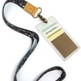 thumbnail image 3 of Wrapables Lanyard Keychain and ID Badge Holder, Unicorns Black, 3 of 8