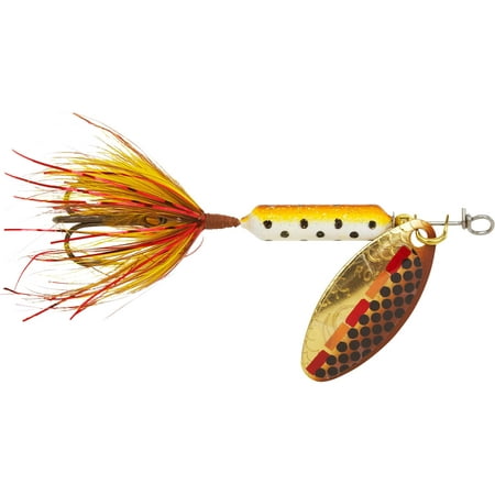 Worden s Rooster Tail 204 Inline Spinner 1/24oz Tinsel Brown Trout Bronze