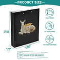 thumbnail image 3 of joogoo Goat Hardcover 3 Ring Binder 1.5" Round Rings Interior Pockets Binders Organizer 2 Pack, 3 of 9