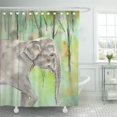 thumbnail image 1 of ZY-suttom Éléphant Rideau de Douche Faune Sauvage pour Enfants 66x72 Pouces, 1 of 1